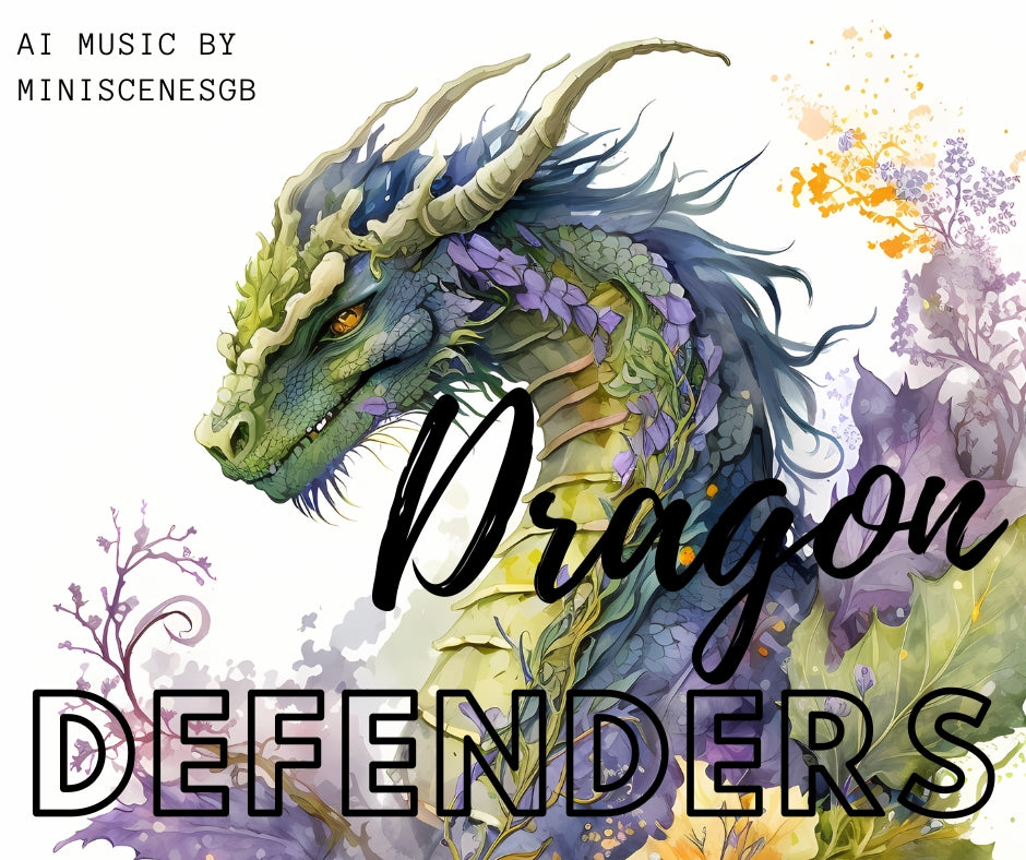 "Dragon Defender" AI Generated Music by MiniScenes (2 versions included)
