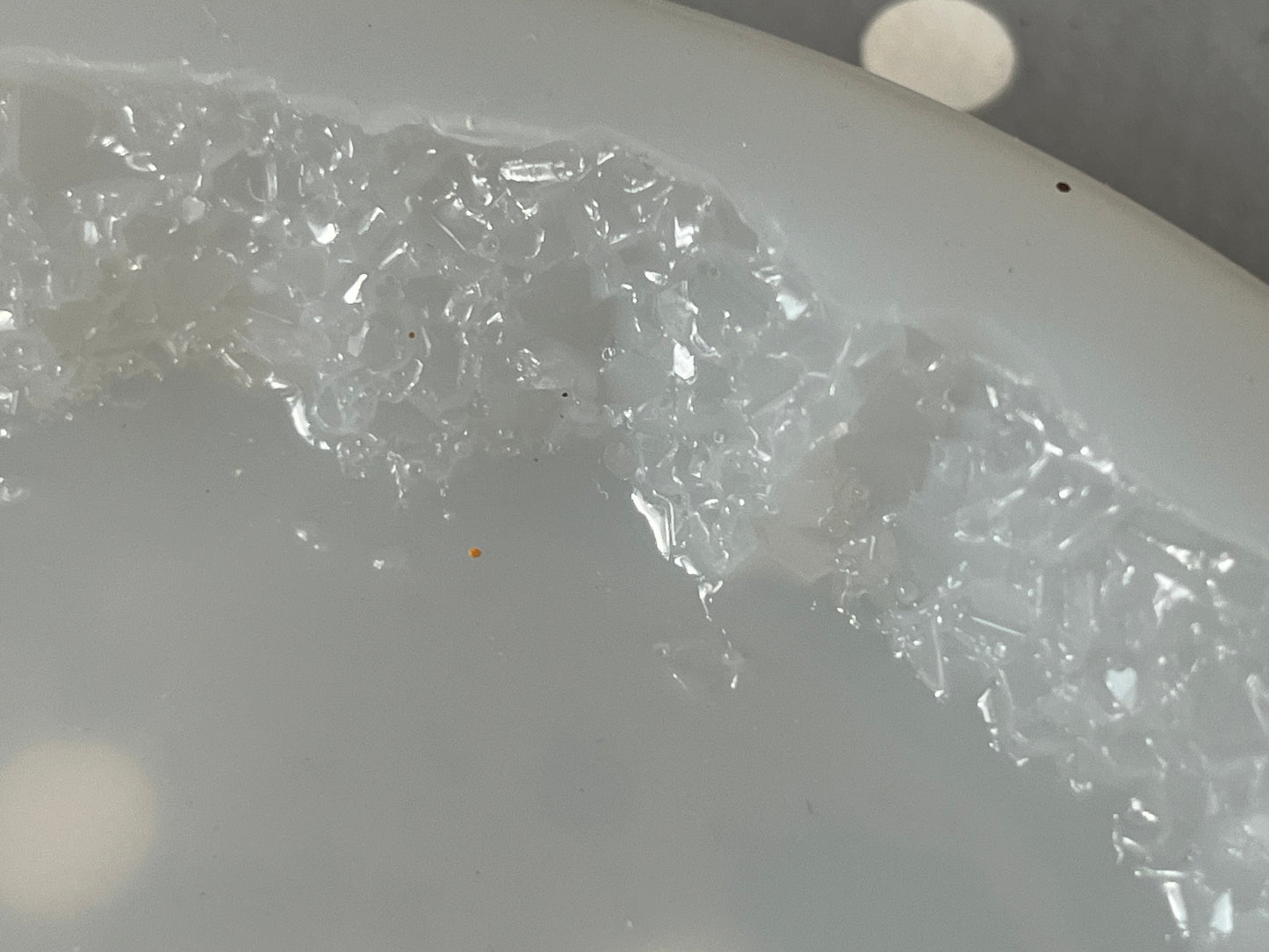 Crystal Edged Coaster Mould with pre domed top face