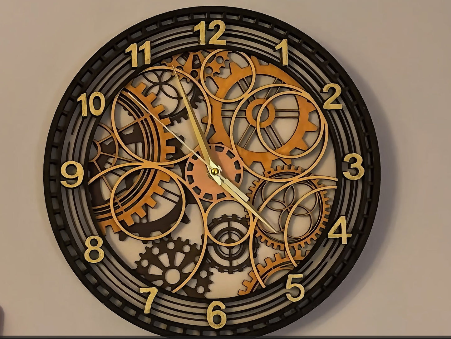 DIY Steampunk Wooden Clock Kit