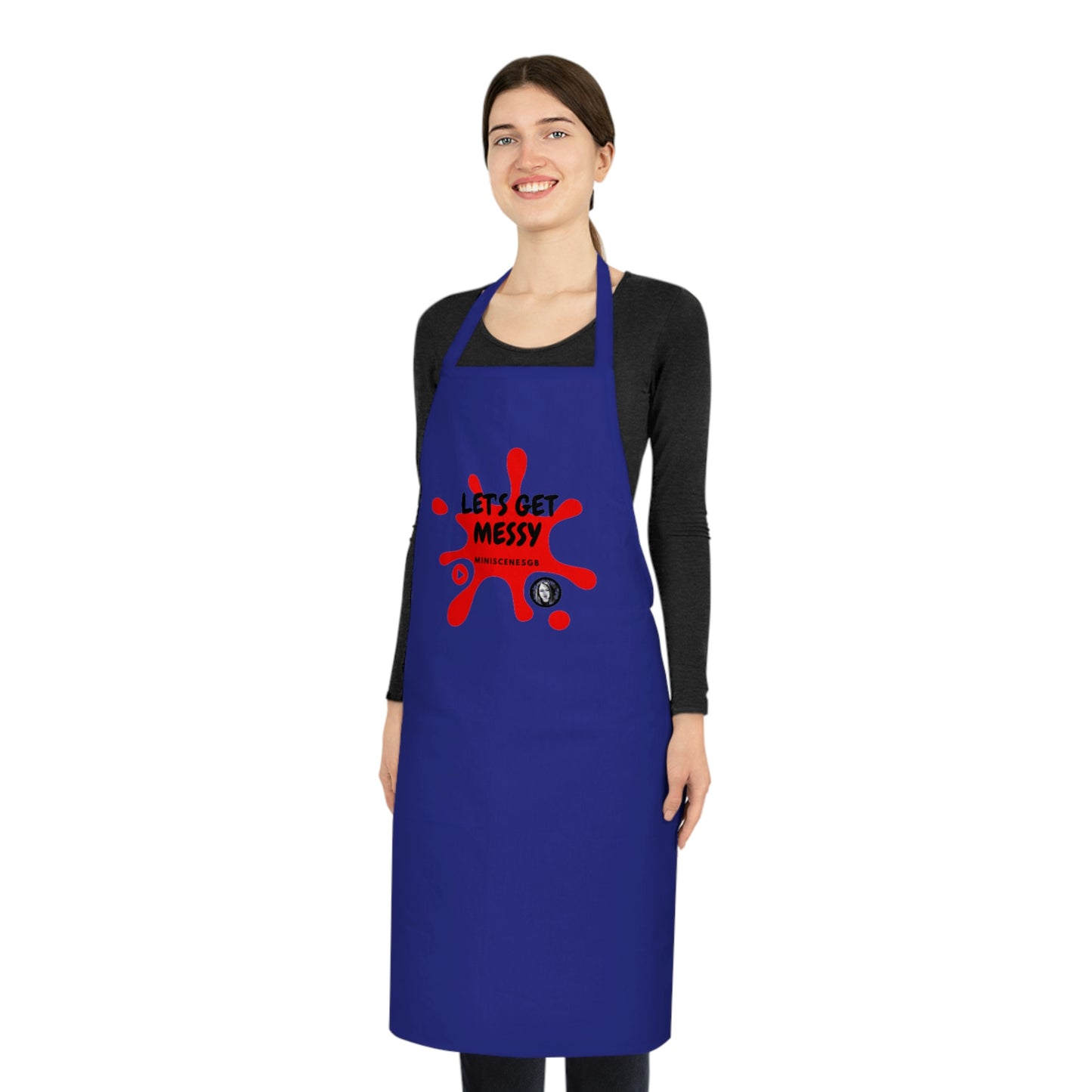 Cotton Apron "Let's Get Messy"