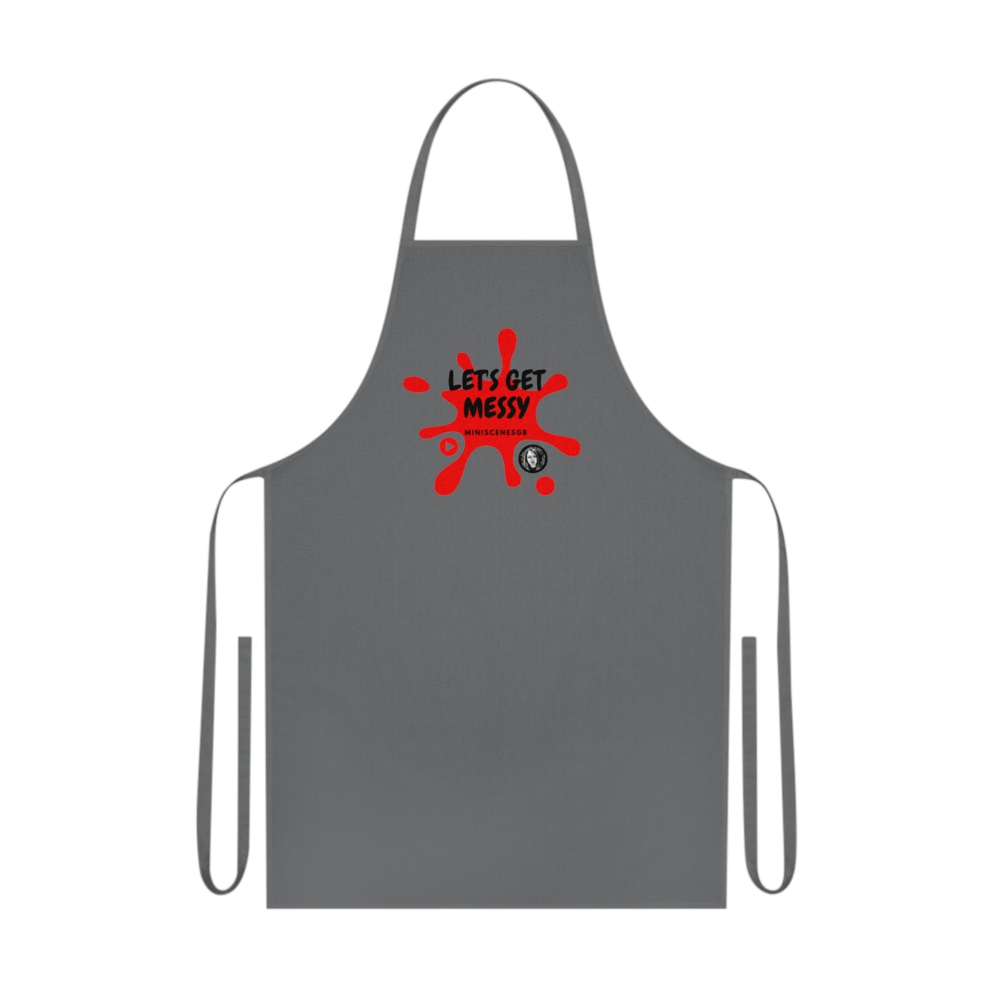 Cotton Apron "Let's Get Messy"