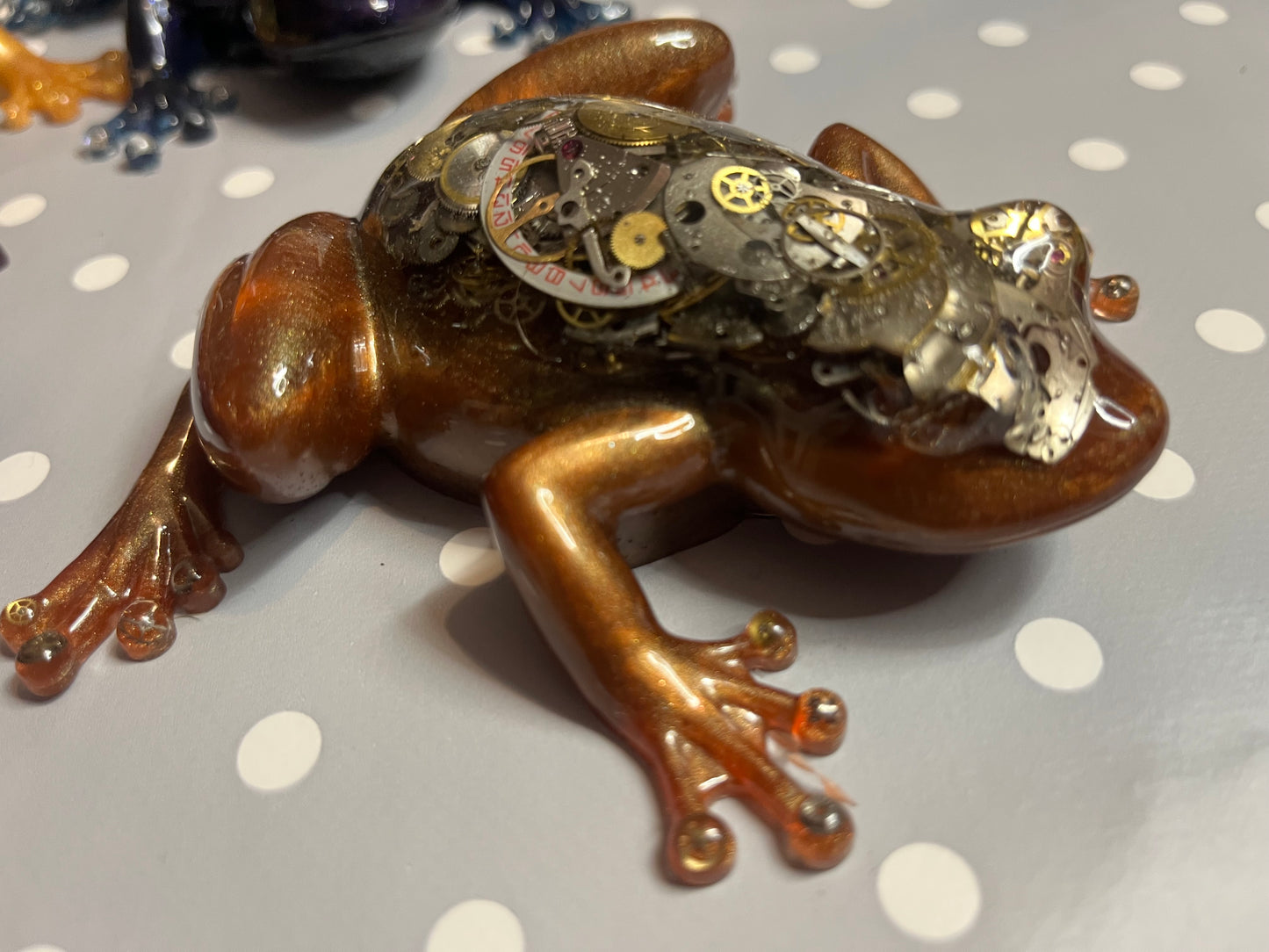 Steampunk Frog - From the Limited Edition handmade Big Weird Frog range