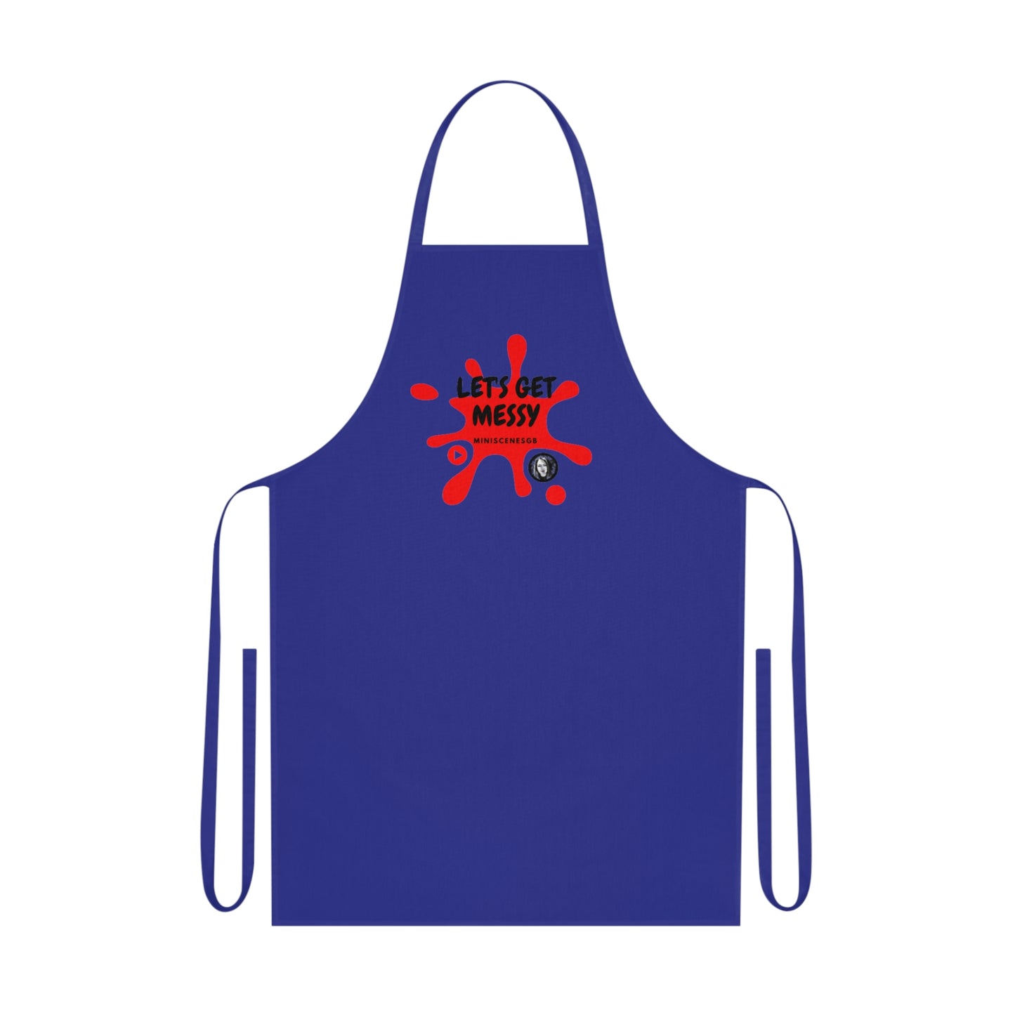 Cotton Apron "Let's Get Messy"
