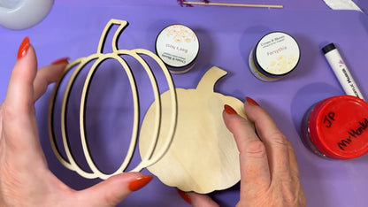 Wooden Blanks - Layered Pumpkins set of 4