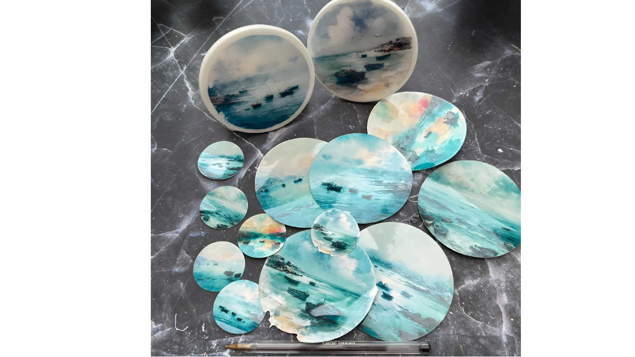 Transfer Stickers for Resin, Polymer Clay and more