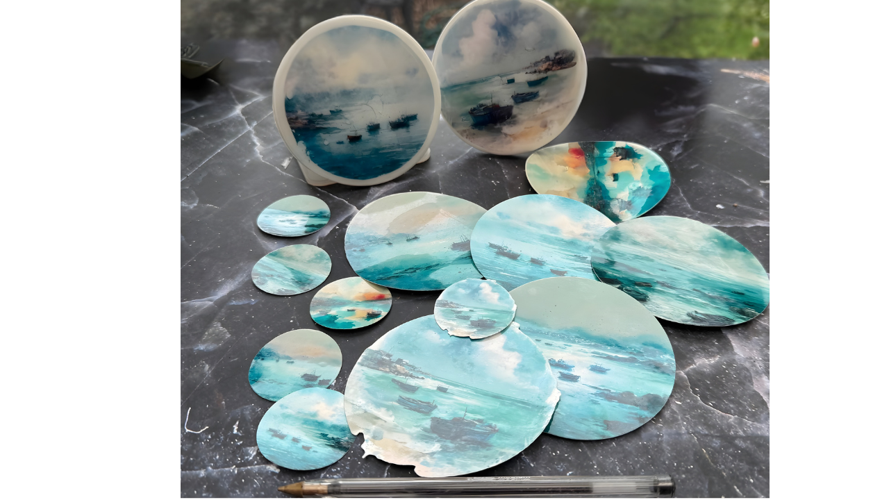 Transfer Stickers for Resin, Polymer Clay and more