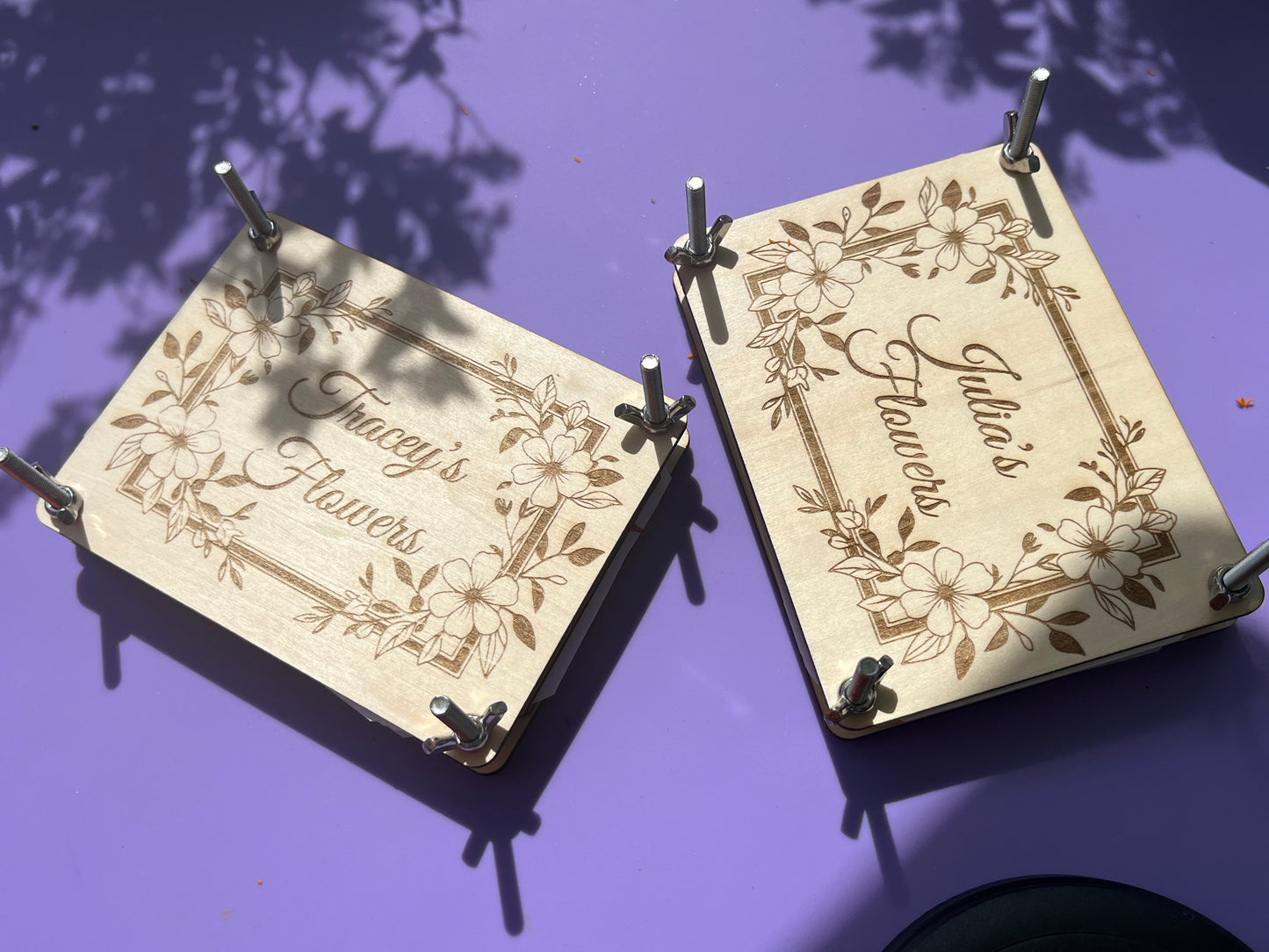 Mini Flower Press - Personalised