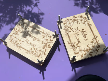 Mini Flower Press - Personalised