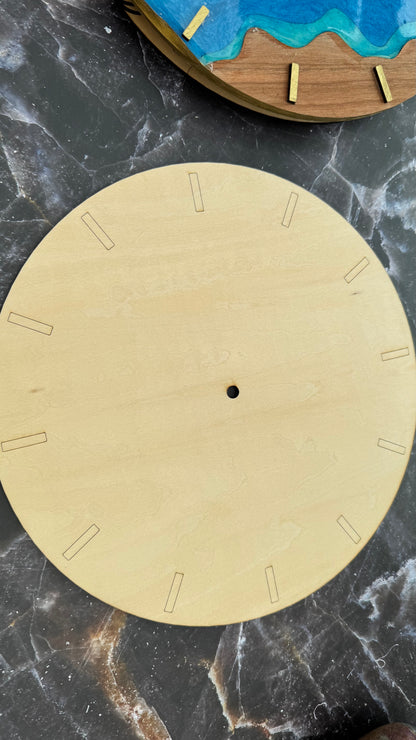 DIY River Wood Clock Kit & Other Clock Elements
