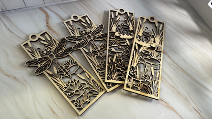 Book Marks - Frogs & Dragonflies.