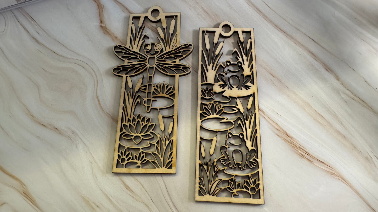 Book Marks - Frogs & Dragonflies.