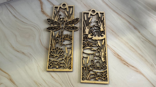 Book Marks - Frogs & Dragonflies.