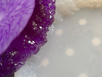 Crystal Edged Coaster Mould with  pre domed top face