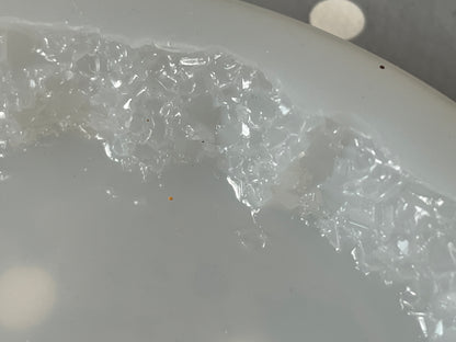 Crystal Edged Coaster Mould with  pre domed top face