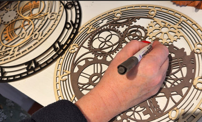 DIY Steampunk Wooden Clock Kit