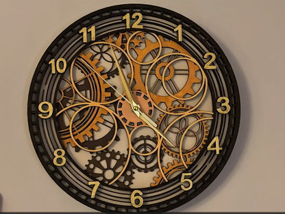 DIY Steampunk Wooden Clock Kit