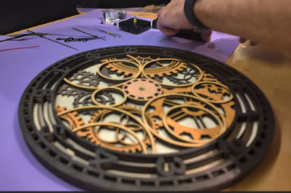 DIY Steampunk Wooden Clock Kit