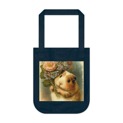 Organic Canvas Tote Bag - Guinea Pig design