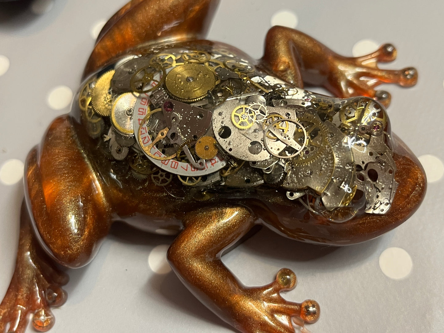 Steampunk Frog - From the Limited Edition handmade Big Weird Frog range