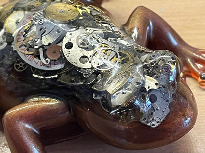 Steampunk Frog - From the Limited Edition handmade Big Weird Frog range